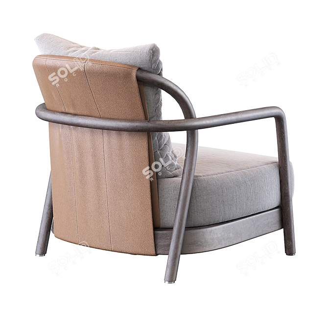 Alison Flexform Armchair: Elegant and Comfortable 3D model image 2