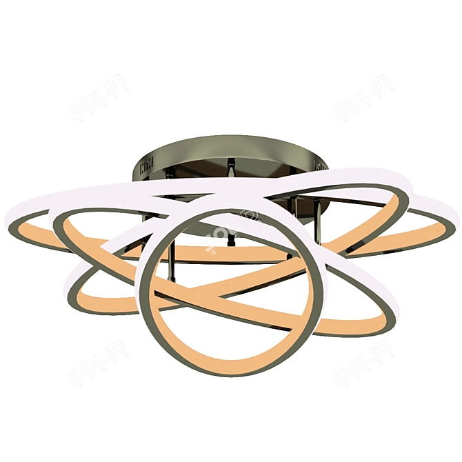 Baltic Style LED Chandelier 3D model image 1