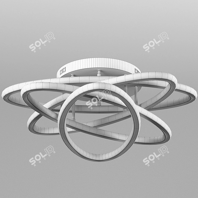 Baltic Style LED Chandelier 3D model image 3