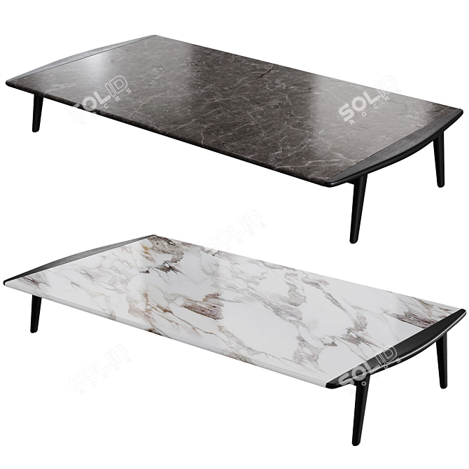 Minotti FYNN Marble Coffee Tables 3D model image 3