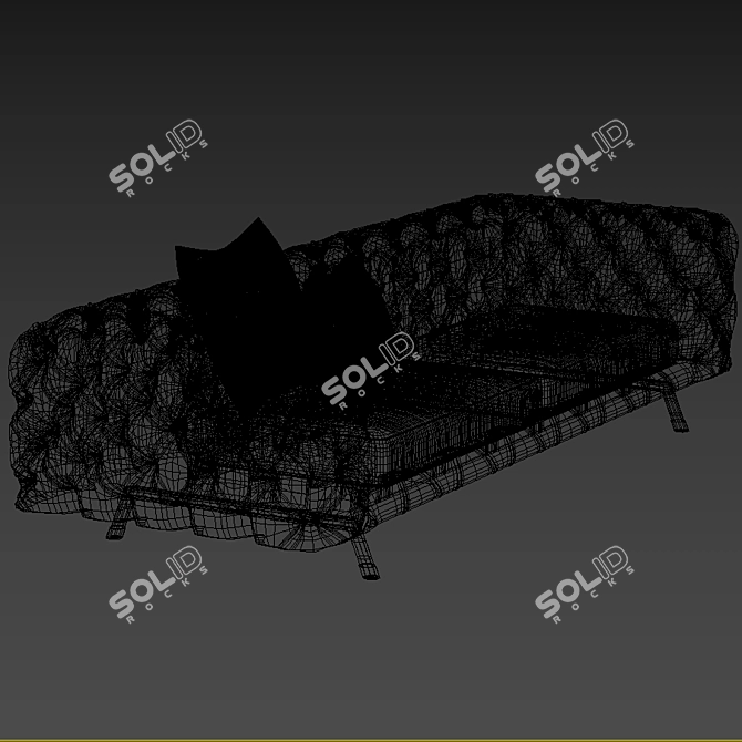 Elegant DANIEL Sofa: Ulivi Salotti 3D model image 3