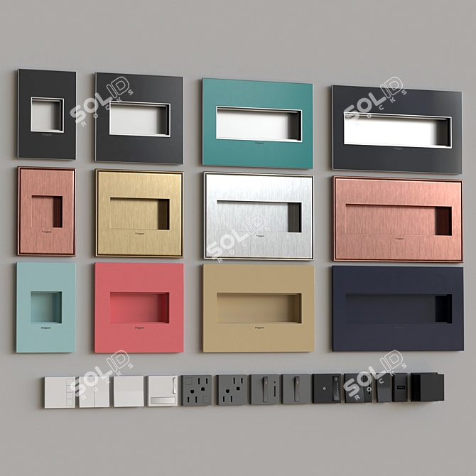 Legrand adorne: Versatile Modular Switch 3D model image 4