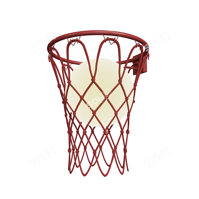 Mantra BASKETBALL Wall Light: Sporty Elegance for your Walls 3D model image 1