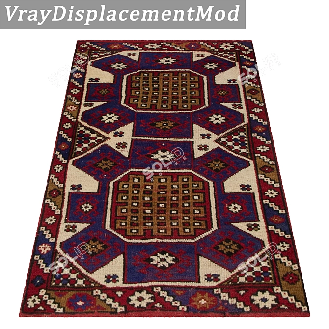 1967 Carpets Set - High-Quality Textures for Close and Far Shots 3D model image 3