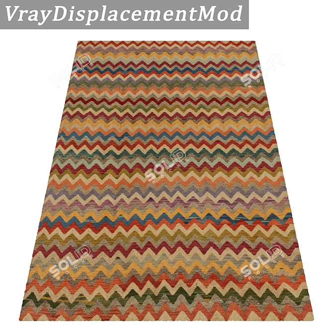 1969 Vintage Carpet Set 3D model image 3