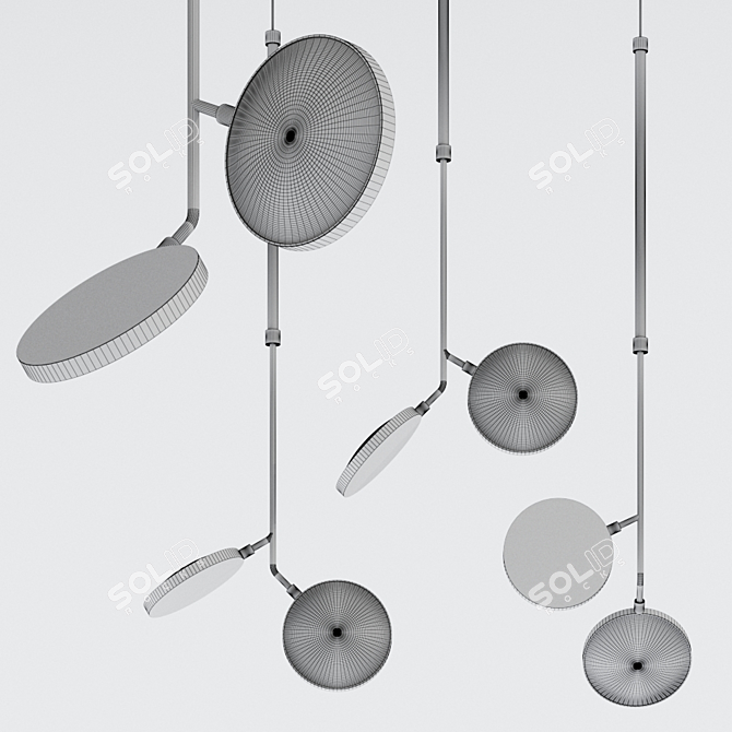 Sleek Spoon Pendant Lights | Penta 3D model image 2