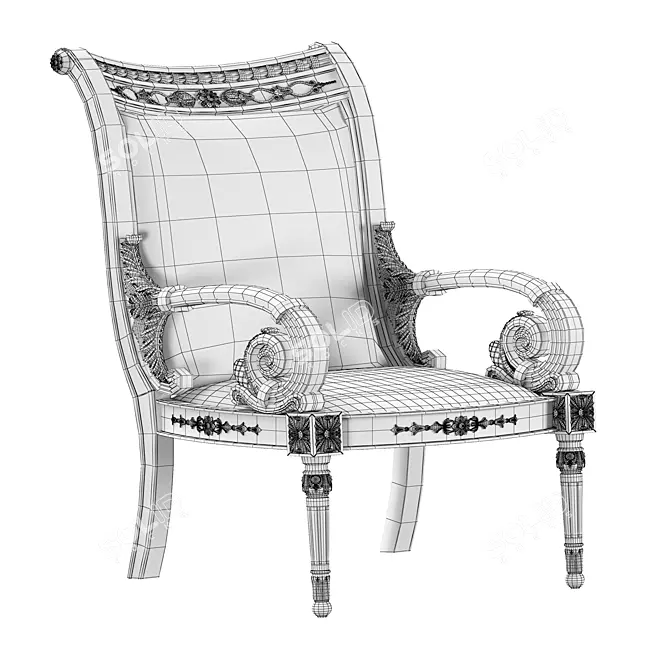 Modern 2015 Chair 3D model image 5