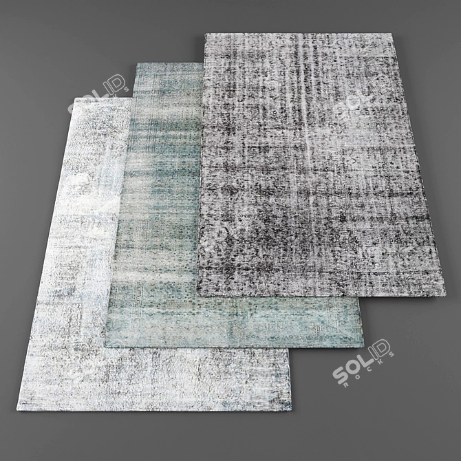 Stylish High-Resolution Carpets 3D model image 1