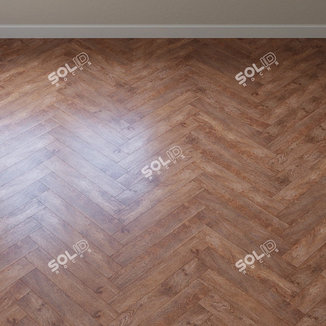 Nano Locking Aqua-Floor PVC Tile 3D model image 3