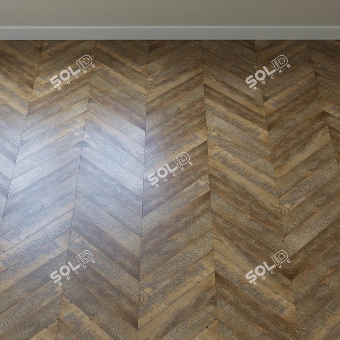 Nano Locking PVC Tile: Aqua-Floor AF3216N 3D model image 2