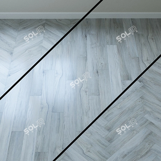 Aqua-Floor PVC Tile: Castle Quartz 3D model image 1