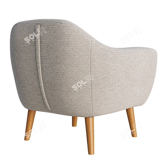 Versatile Color-Changing Ritchie Armchair 3D model image 2