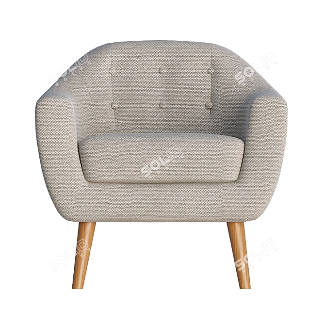 Versatile Color-Changing Ritchie Armchair 3D model image 3