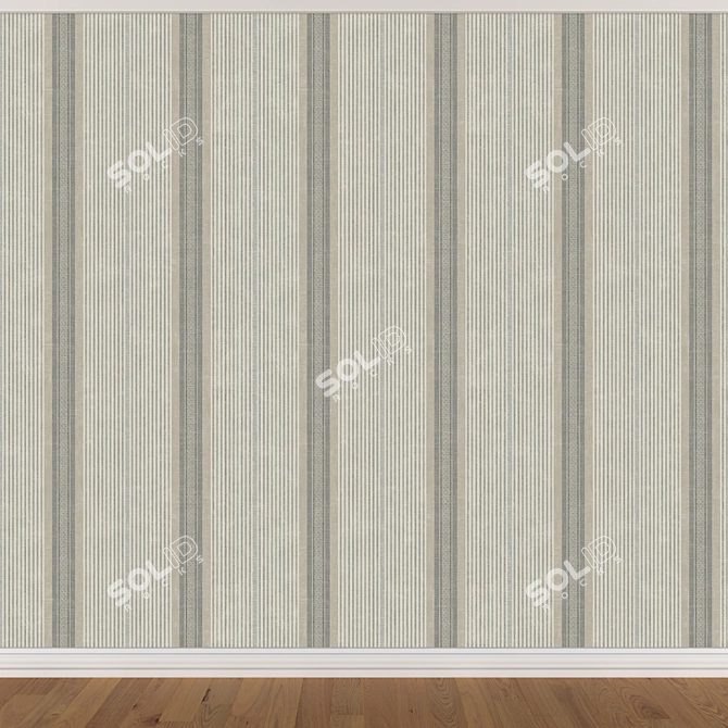 Seamless Wallpaper Set in 3 Colors 3D model image 3