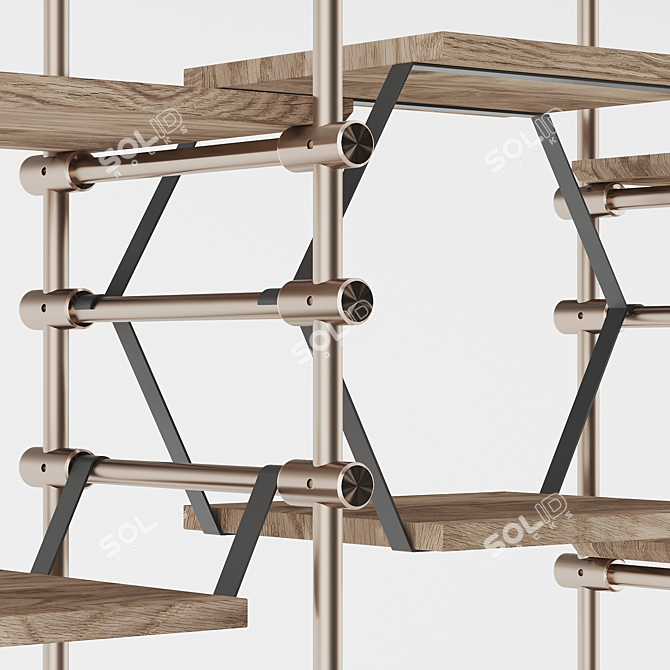 Modern Amu Concept Bookshelf Rack 1 3D model image 4
