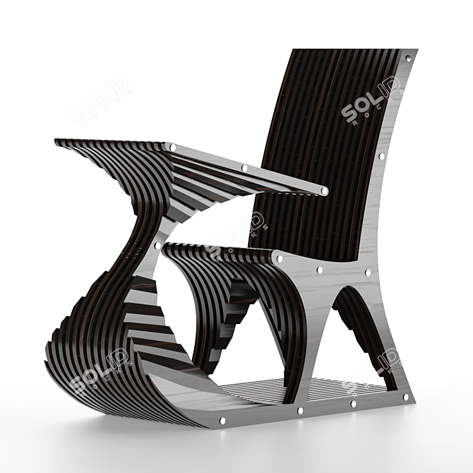 ErgoFlex Parametric Chair - Perfect for Any Space! 3D model image 4