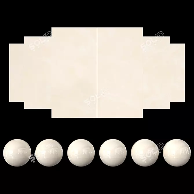 Regal Cream: Elegant Texture Collection 3D model image 1