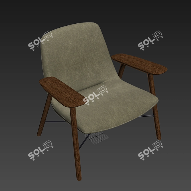 Keilhauer Oro Armchair: Unparalleled Comfort and Style 3D model image 4