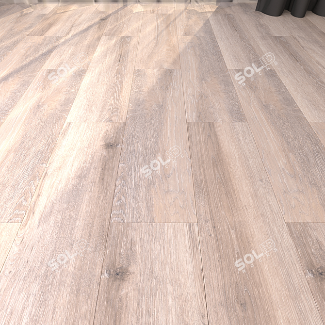 Sagano Taupe 22x85 Parquet 3D model image 1