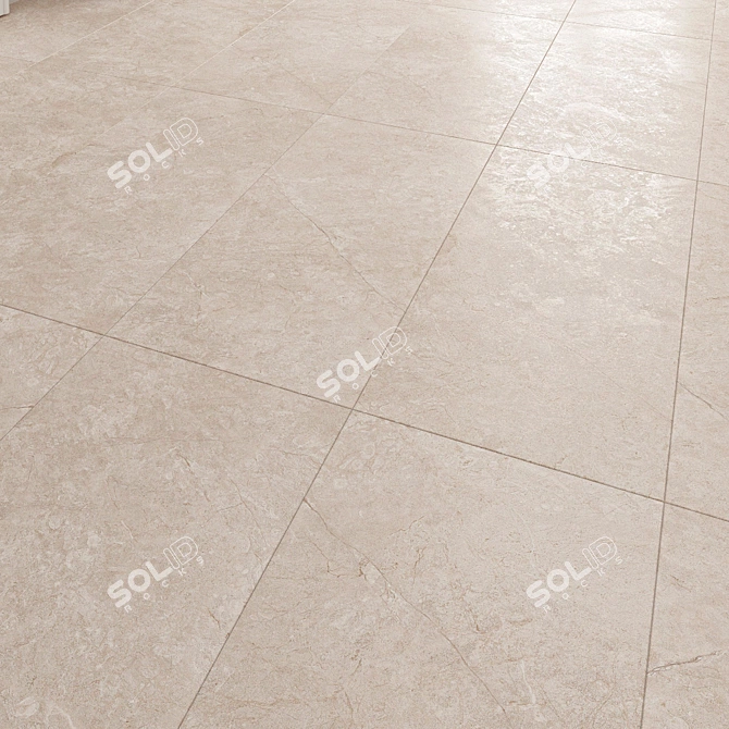 Regal Sand Gold Floor Tile 3D model image 1