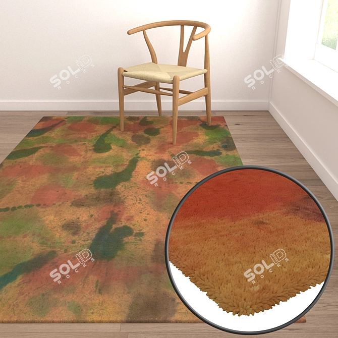 Luxury Carpets Set 3D model image 5