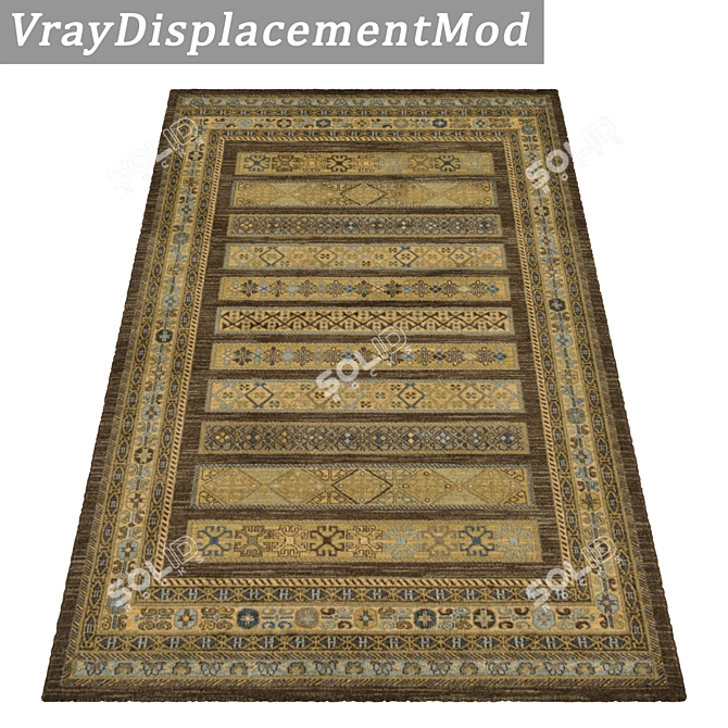 1977 Carpets Set: High-quality Textures for Close and Distant Shots 3D model image 3