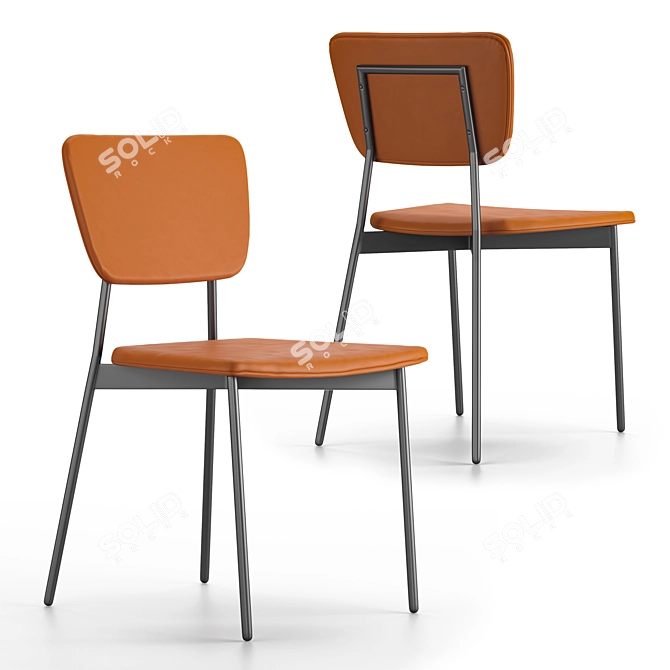 Elegant Doris Chair: Stylish and Compact 3D model image 1