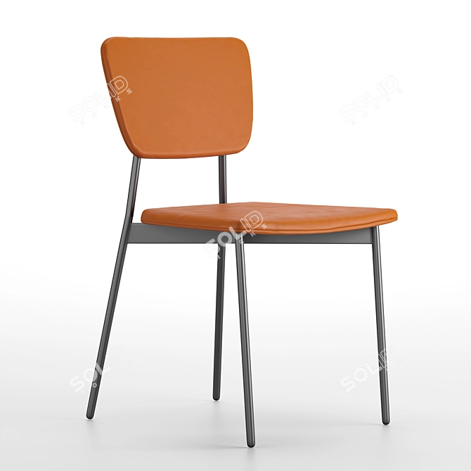 Elegant Doris Chair: Stylish and Compact 3D model image 2