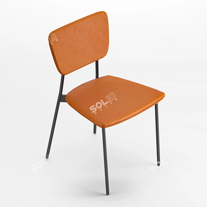 Elegant Doris Chair: Stylish and Compact 3D model image 3