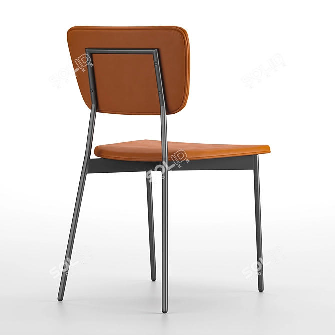 Elegant Doris Chair: Stylish and Compact 3D model image 4