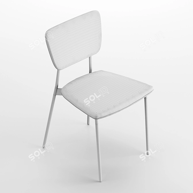 Elegant Doris Chair: Stylish and Compact 3D model image 5