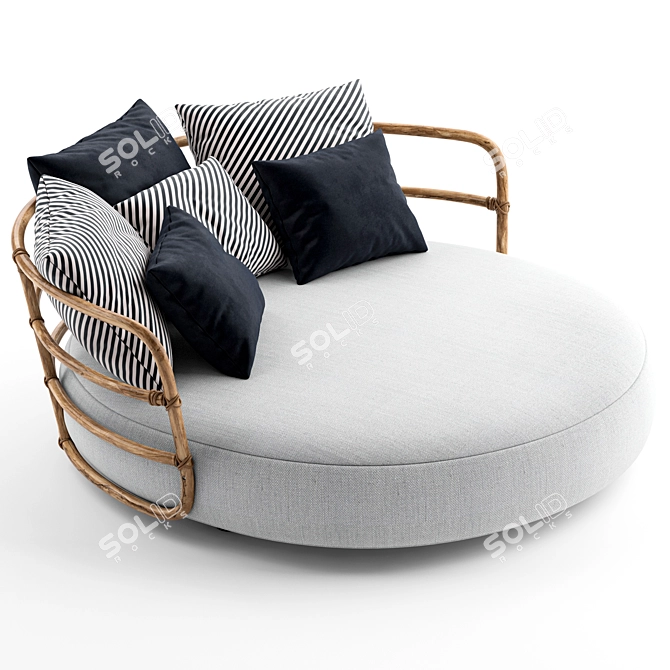 Exquisite Exteta Jungle Daybed 3D model image 3