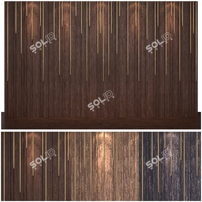 Modern 3D Wall Panel 3D model image 1