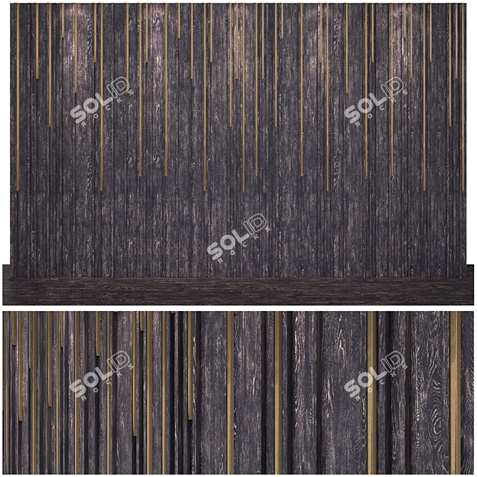 Modern 3D Wall Panel 3D model image 4