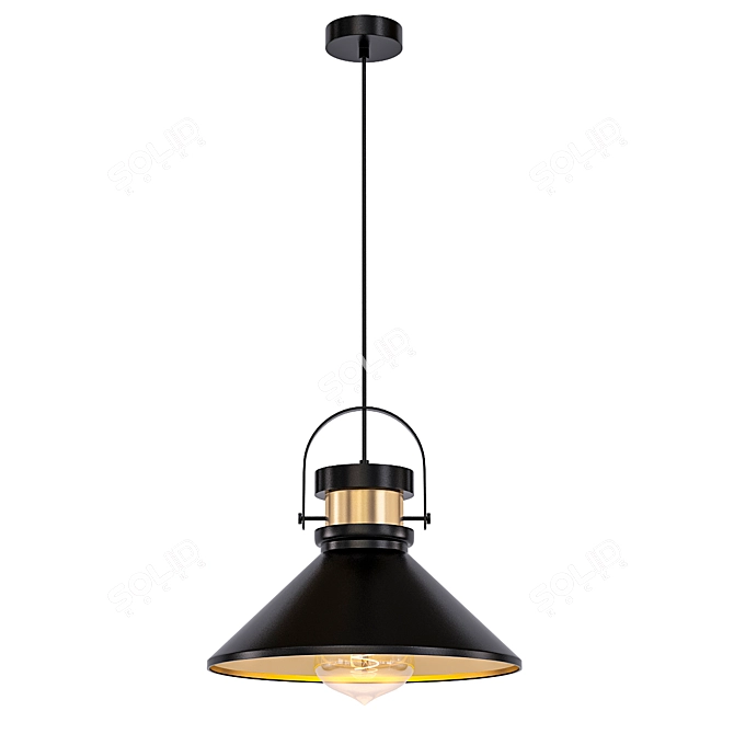 Metal London 2 Pendant Light 3D model image 1