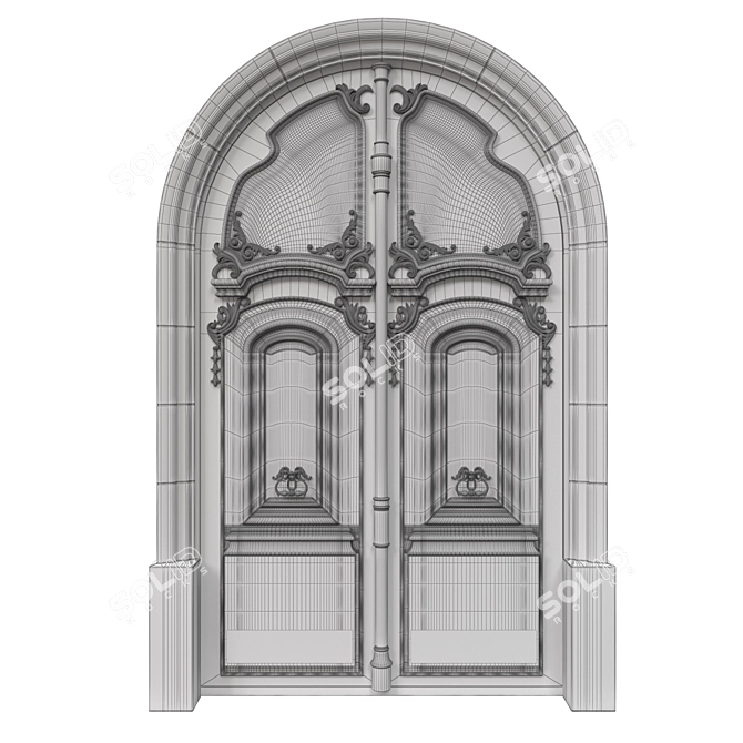 Classic 3D Max Door 3D model image 5