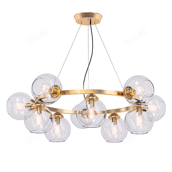 Vitaluce V4485 Pendant Chandelier 3D model image 1