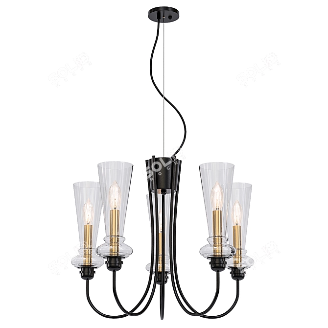 Evoluce Rammo SLE112403-05 Pendant Chandelier 3D model image 1