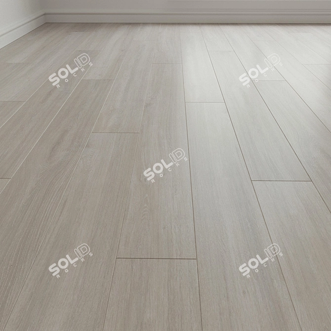 Premium Laminate Parquet Flooring Board 3D model image 1