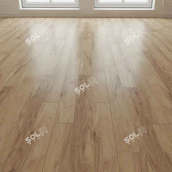 Laminate Parquet Board 20: High-Resolution Textures & Easy Installation 3D model image 3