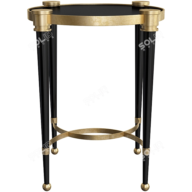 Elegant Allura & Thora Accent Tables Set 3D model image 3