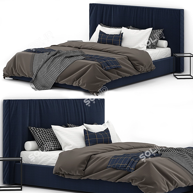 Sapphire Dream Bed 3D model image 1