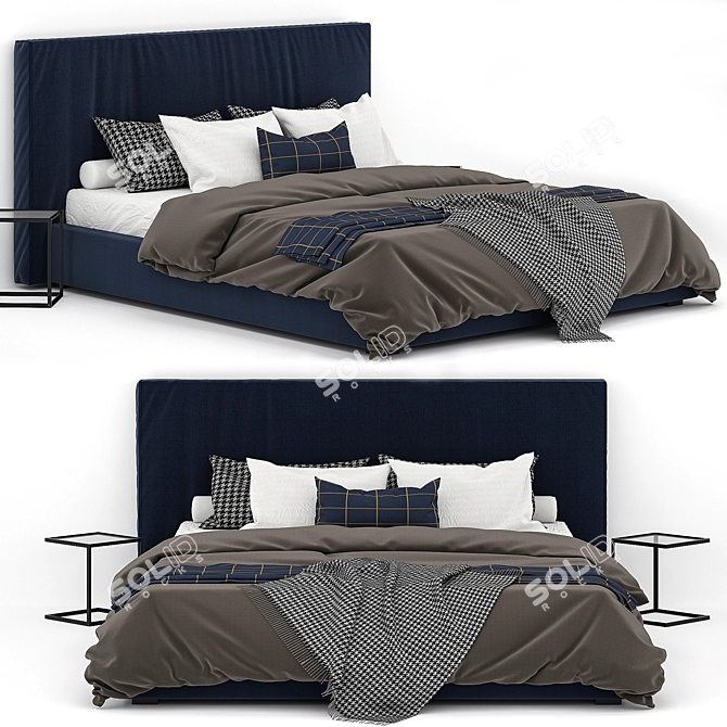 Sapphire Dream Bed 3D model image 2