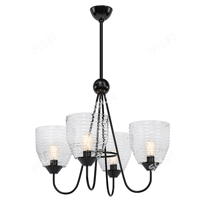 Warrington Arteriors Home Chandelier 3D model image 1