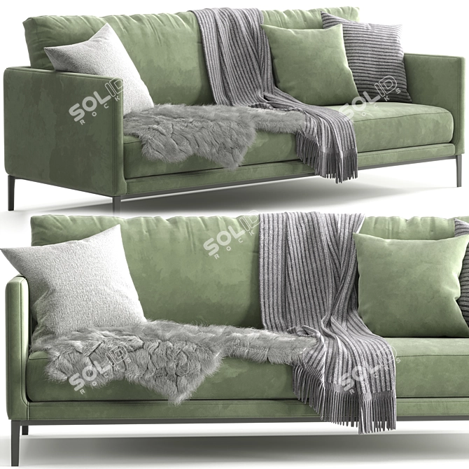 Simpliciter Sofa by Maxalto 3D model image 1