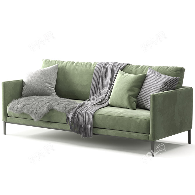 Simpliciter Sofa by Maxalto 3D model image 4