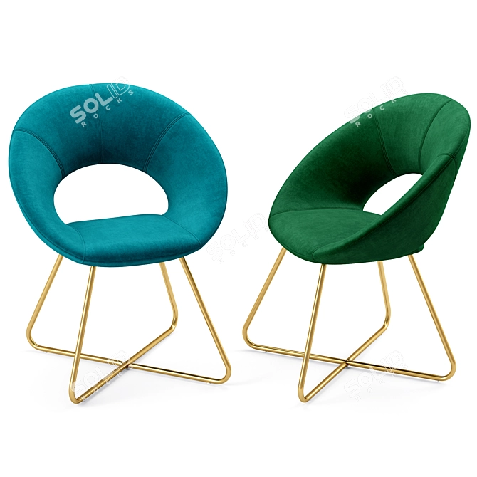 Sleek Modern Accent Chair: Duhome 3D model image 2