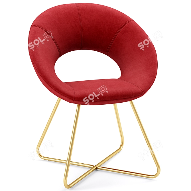 Sleek Modern Accent Chair: Duhome 3D model image 3