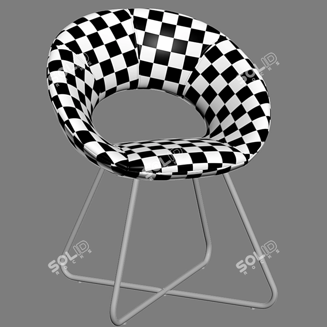 Sleek Modern Accent Chair: Duhome 3D model image 4