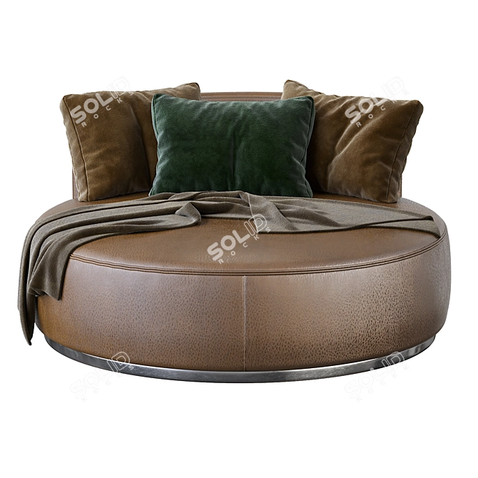 Comfy Love Seat Pouf 3D model image 3